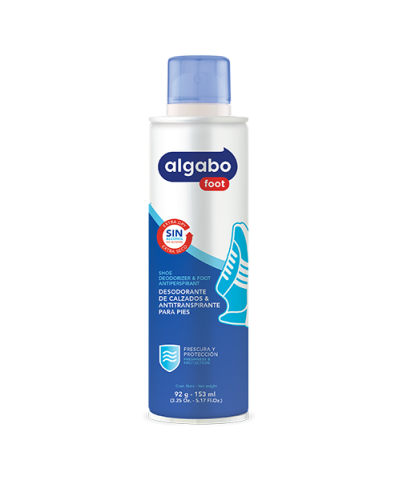 Desodorante Antitranspirante Para Calzado Aerosol Algabo X153 Ml
