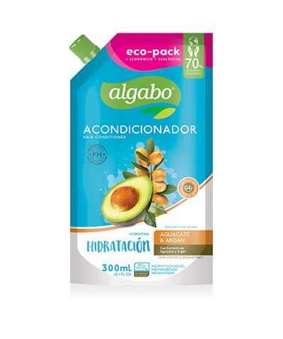 Repuesto Acondicionador Aguacate & Argan Algabo X 300ml