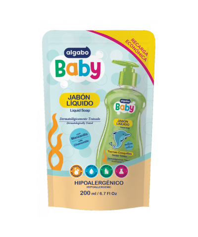 Repuesto Jabón Líquido Para Bebes Algabo X 200ml