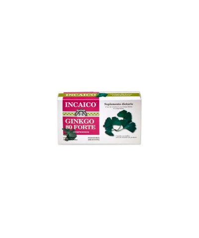 Incaico Ginkgo 80 Forte + Vitamina E X 30 Comp