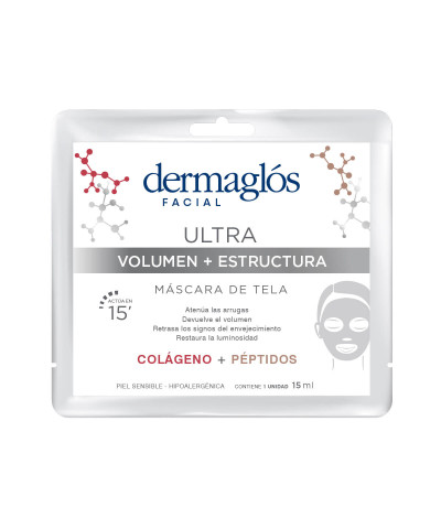 Mascara Facial Dermaglos Ultra Volumen + Estructura X15ml