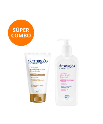 Kit Autobronceante Dermaglós + Hidratación Esencial