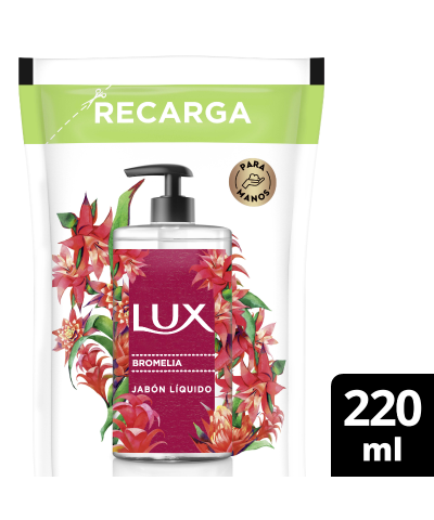 Jabon Liquido Lux Glicerina Bromelia Refil X220ml