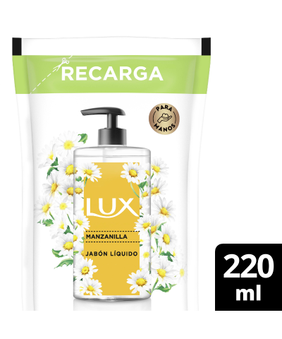 Jabon Liquido Lux Glecerina Manzanilla Refil X220ml