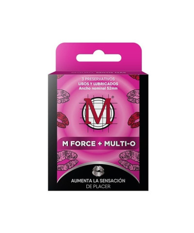 Preservativos Lubricado Multi-O (3 Unidades)Marca M