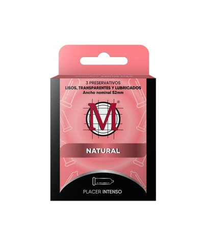 Preservativos Naturales (3 Unidades)Marca M
