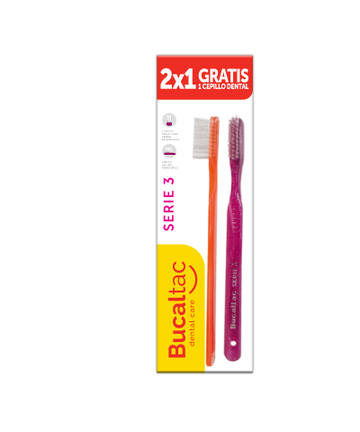 Cepillo Dental Bucal Tac Classic Serie3 X2un