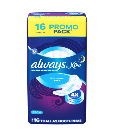 Toallas Femeninas Always Noche Triple Proteccion X16un