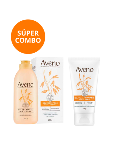 Kit Cuidado Facial Aveno Para Piel Sensible Mixta