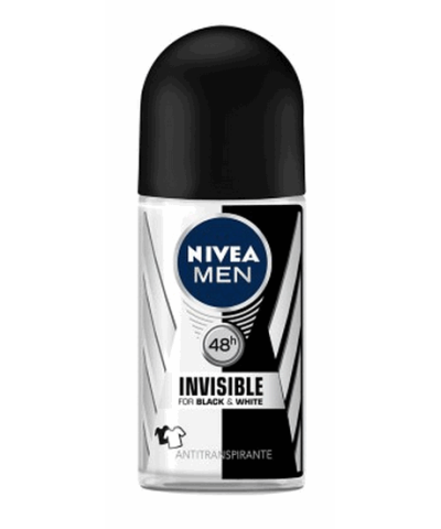 Desodorante Antitranspirante NIVEA MEN Invisible B&W Roll On X 50 Ml