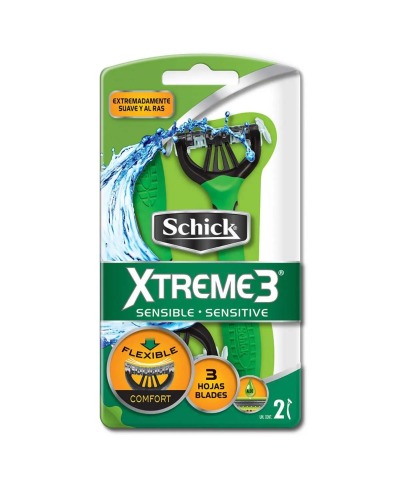 Maquina De Afeitar Schick Xtreme3 Piel Sensib X2U