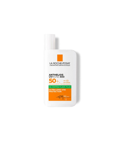 Protector Solar Facial Para Piel Mixta A Grasa La Roche Posay Anthelios UVMUNE 400 Oil Control Fluido FPS50+ 50ml.