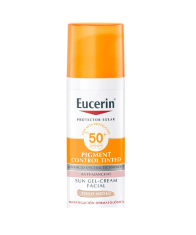 Protector Solar Facial Eucerin Pigment Control Tono Medio FPS 50 50 Ml