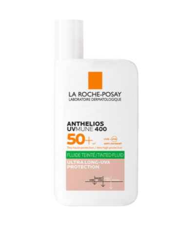 Protector Solar Anthelios Uv-Mune 400 Oil Control Fluido Con Color SPF50+ - 50 Ml