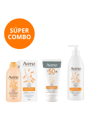 Kit Aveno Limpieza + Hidratación + Protector Solar FPS50