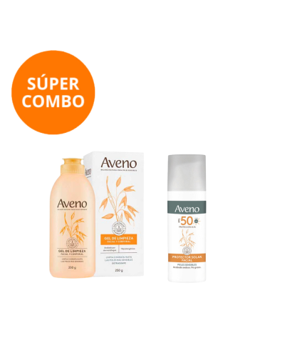 Kit Aveno Limpieza + Protector Solar Facial FPS50