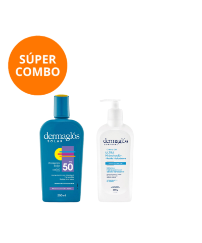 Kit Dermaglós Protector Solar + Crema Gel Corporal Ultra