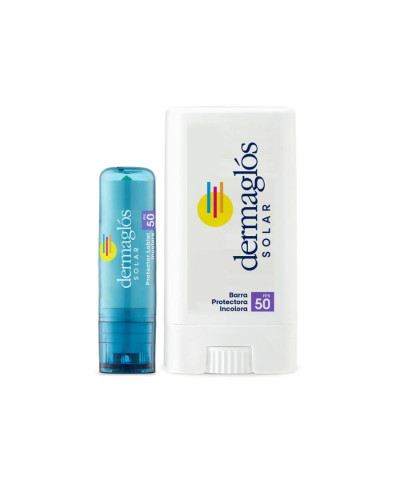 Kit Protector Solar Dermaglós FPS 50 Barra + Labial
