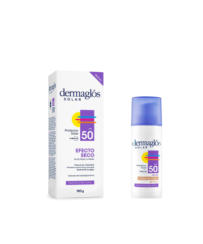 Kit Protector Solar Dermaglós Efecto Seco + Tono Claro