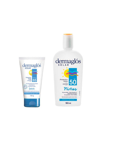 Kit Protector Solar Dermaglós Bebés Y Niños Protección Alta