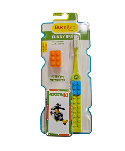 Bucal Tac Cepillo Dental Funny Brush Niños + 6 Años. Con Chopper