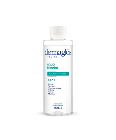 Agua Micelar Dermaglós Piel Mixta A Grasa 200ml