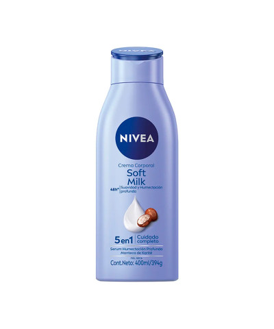 Crema Corporal NIVEA Soft Milk 5 En 1 Piel Seca 400ml