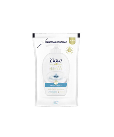 Repuesto Dove Jabón Líquido Manos Antibacterial X 220 Ml