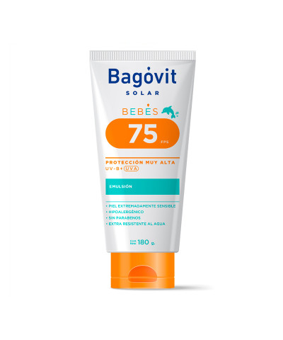 Protector Solar Bagóvit Emulsión FPS 75+ X 180 Ml