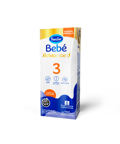 Leche Sancor Bebé 3 Adv Brick X 200 Ml