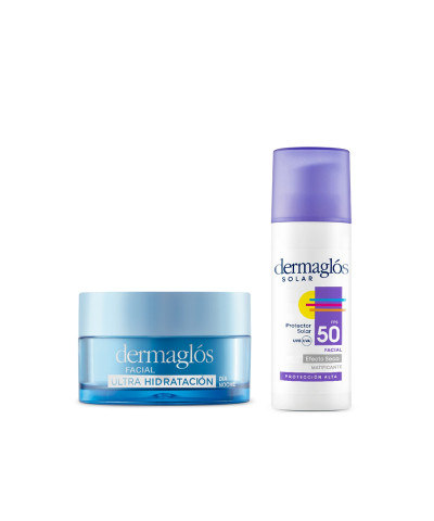 Kit Dermaglós Protector Solar Facial + Crema Gel Ultra Hidratación