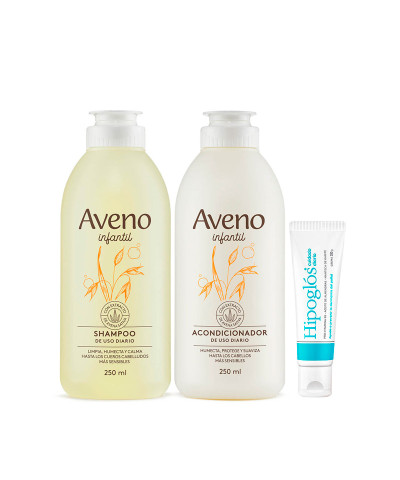 Kit Capilar Bebes Y Niños Aveno +Hipoglós Cuidado Diario 30g