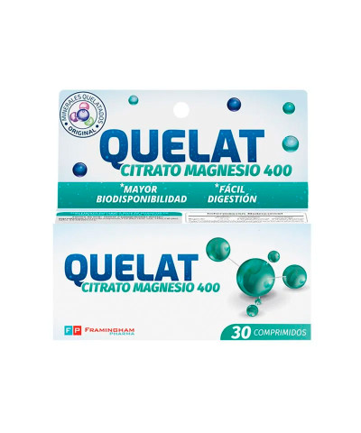 Suplemento Citrato De Magnesio 400 X 30 Comp
