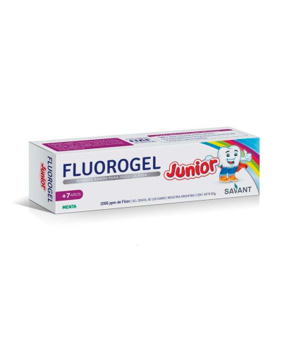 Crema Dental Fluorogel Junior Menta Con Fluor X 60 Gr