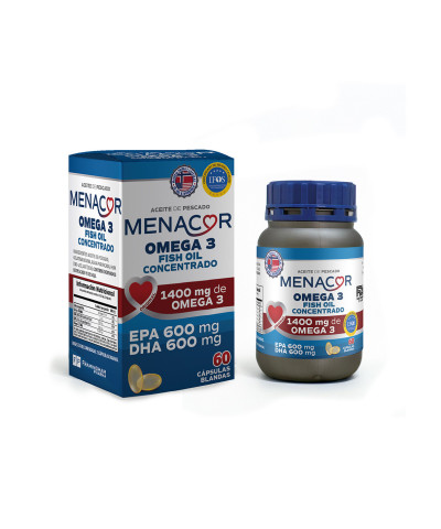 Menacor Omega 3 Concentrado X 60  1400 Mg.