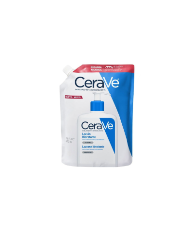 Cerave Loción Hidratante Rostro Y Cuerpo Para Pieles Secas A Muy Secas Refill X 437ml
