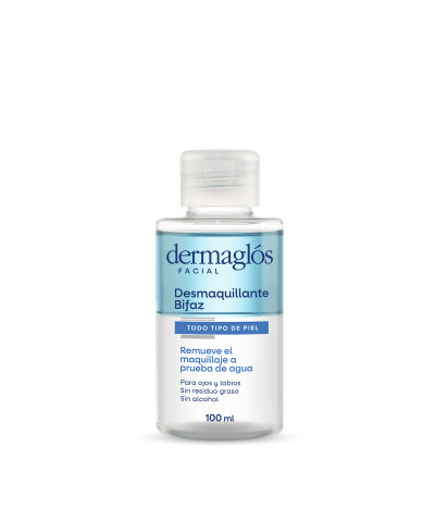 Desmaquillante Dermaglós Bifaz De Ojos X 100 Ml
