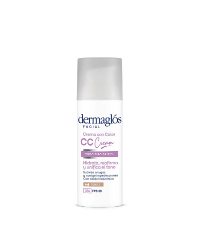 Crema Facial Dermaglos CC Cream FPS 30 Medio X 50 Gr