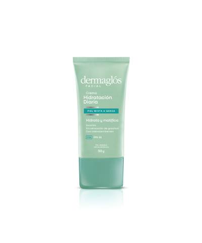 Crema Facial Dermaglós Protectora Piel Mixtas A Grasas FPS 30+ X 50 Gr
