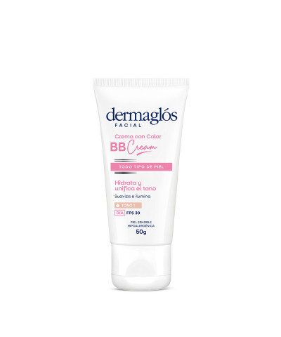 Crema Facial Dermaglos BB Cream FPS 30 Claro X 50 Gr