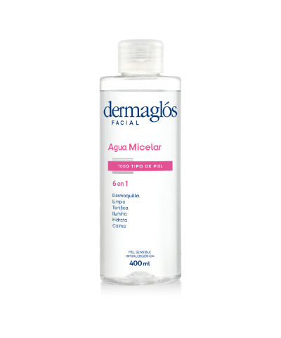 Agua Micelar Dermaglos 6 En 1 X 400 Ml