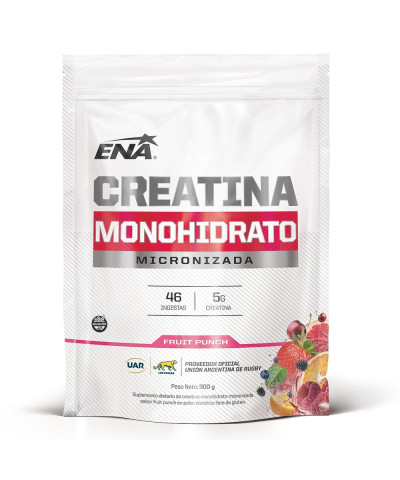 ENA Creatina Monohidrato Sabor Fruit Punch X 300 Gr