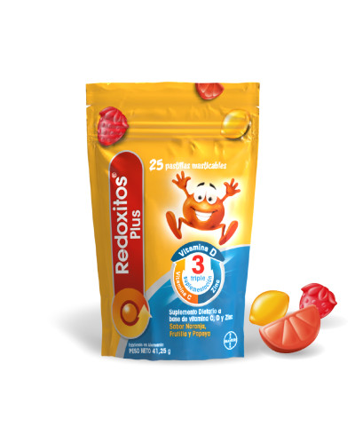 Redoxitos Plus Suplemento Dietario Vit. C, D Y Zinc X25 Past. Masticables