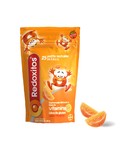Redoxitos Suplemento Dietario Con Vitamina C X 25 Naranja Pastillas Masticables