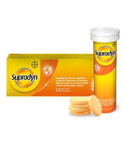 Supradyn Suplemento Dietario Multivitamínico X 10 Comprimidos Efervescentes