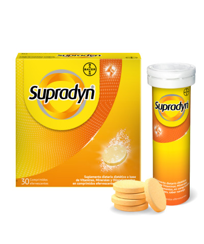 Supradyn Suplemento Dietario Multivitamínico X 30 Comprimidos Efervescentes