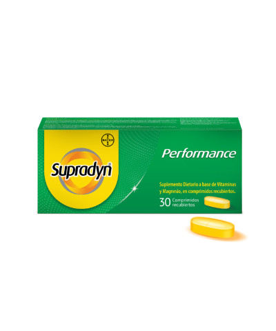 Supradyn Performance Suplemento Dietario Con Vitaminas Y Magnesio X30 Comp.
