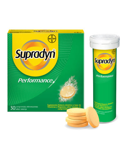 Supradyn Performance Suplemento Dietario Con Vitaminas Y Magnesio X30 Eferv