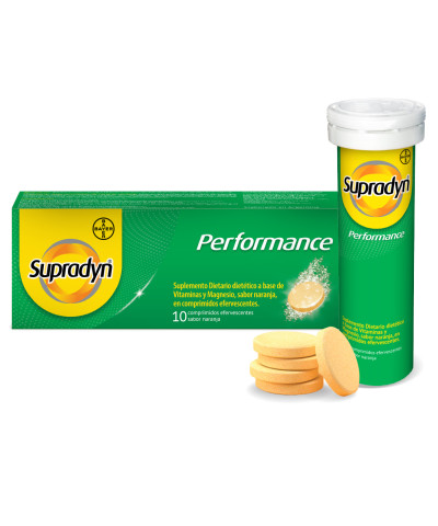 Supradyn Performance Suplemento Dietario Con Vitaminas Y Magnesio X10 Eferv