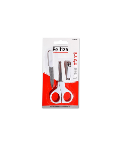 Kit Pelliza Tijera + Corta Uñas Grande + Lima De Uñas
